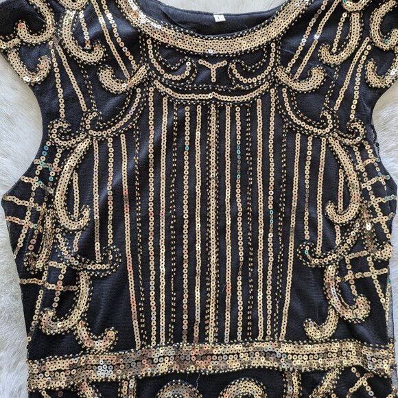 Gatsby Flapper Dress 20's - Picture 2 of 3